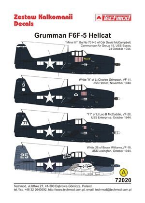 Techmod 72020 - Grumman F6F-5 Hellcat (1:72)