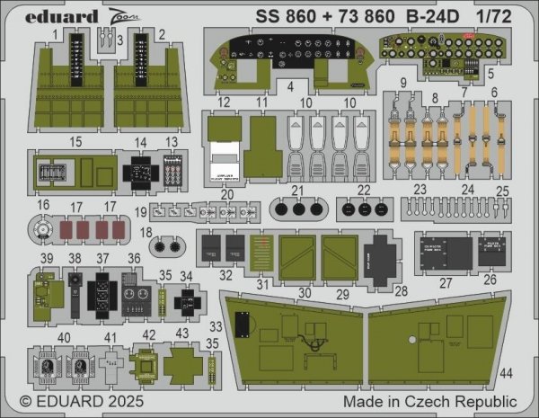 Eduard BIG72189 B-24D part I for AIRFIX 1/72