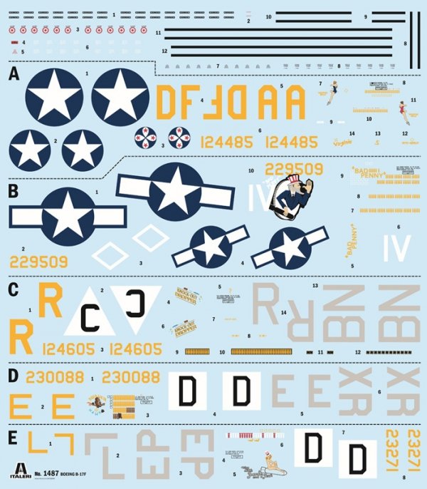 Italeri 1487 B-17F Flying Fortress 1/72
