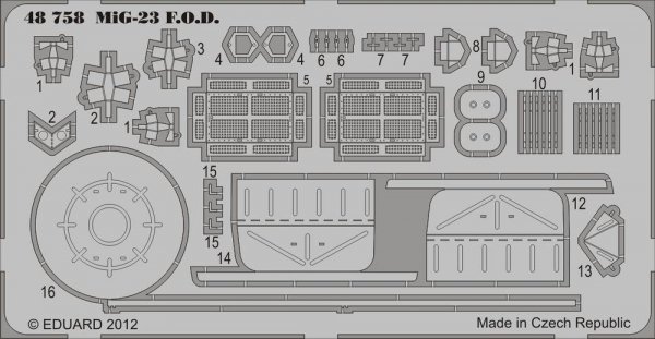 Eduard 48758 MiG-23 F. O.D. 1/48 Trumpeter