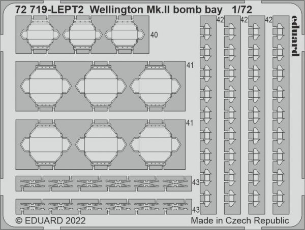Eduard 72719 C-Wellington Mk. II bomb bay AIRFIX 1/72