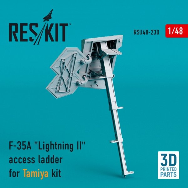 RESKIT RSU48-0230 F-35A &quot;LIGHTNING II&quot; ACCESS LADDER FOR TAMIYA KIT (3D PRINTED) 1/48