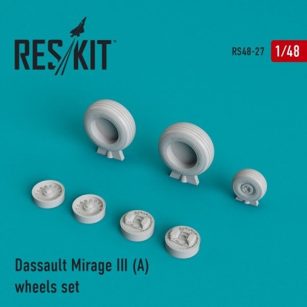 RESKIT RS48-0027 Mirage III (A) wheels set 1/48