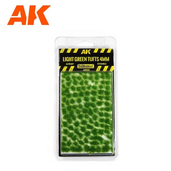 AK Interactive AK8244 LIGHT GREEN TUFTS 4MM