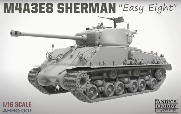 Andy's Hobby Headquarters AHHQ-001 M4A3E8 Sherman &quot;Easy Eight&quot; 1/16
