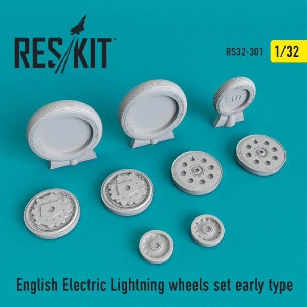 RESKIT RS32-0301 English Electric Lightning Wheels set early type 1/32