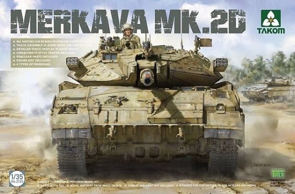 Takom 2133 Merkava 2D Israel Defence Forces Main Battle Tank 1/35