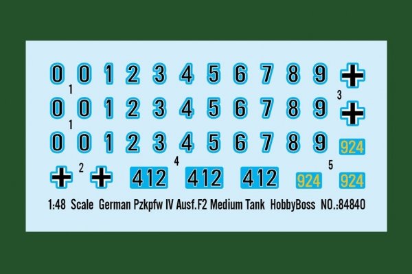 Hobby Boss 84840 German Pzkpfw IV Ausf.F2 Medium Tank 1/48