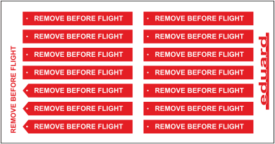 Eduard 32807 Remove Before Flight FABRIC 1/32