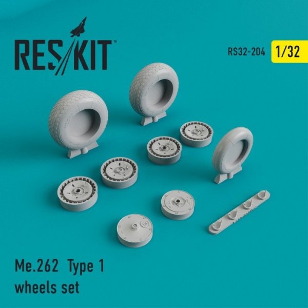 RESKIT RS32-0204 Me.262 Type 1 wheels set 1/32