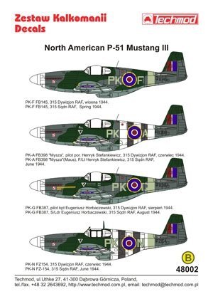 Techmod 48002 - North American P-51 Mustang III (1:48)