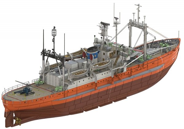 Hasegawa HP001 Antarctic research ship Soya Second Antarctic expedition 1/250