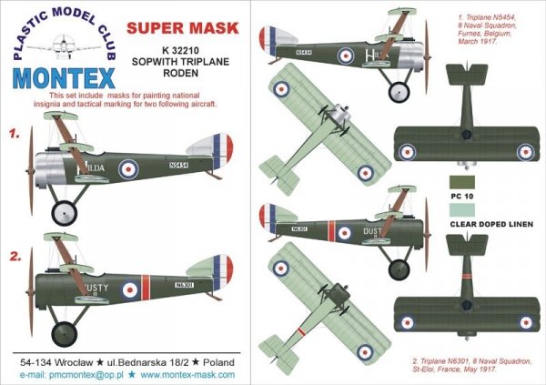 Montex K32210 SOPWITH TRIPLANE 1/32