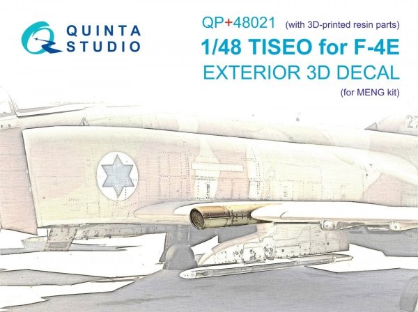 Quinta Studio QP+48021 TISEO for F-4E (Meng) (with 3D-printed resin parts)  1/48