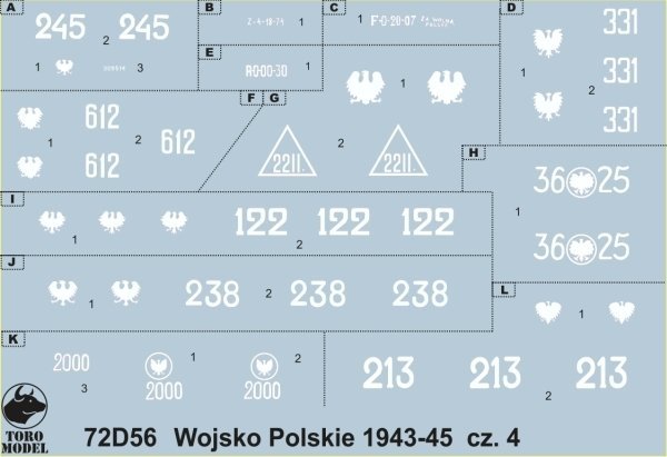 ToRo Model 72D56 Wojsko Polskie 1943-1945 cz.4 1/72