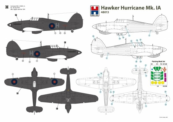 Hobby 2000 48013 Hawker Hurricane Mk.IA 1/48