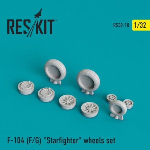 RESKIT RS32-0010 F-104 (F/G) &quot;Starfighter&quot; wheels set 1/32