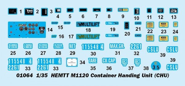 Trumpeter 01064 HEMTT M1120 Container Handling Unit (CHU) 1/35