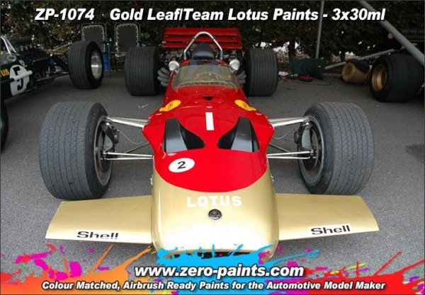 Zero Paints ZP-1074 Gold Leaf/Team Lotus 72 Paint Set 3x30ml