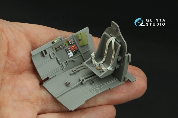 Quinta Studio QD32217 P-40N early 3D-Printed coloured Interior on decal paper (Hasegawa/Eduard) 1/32