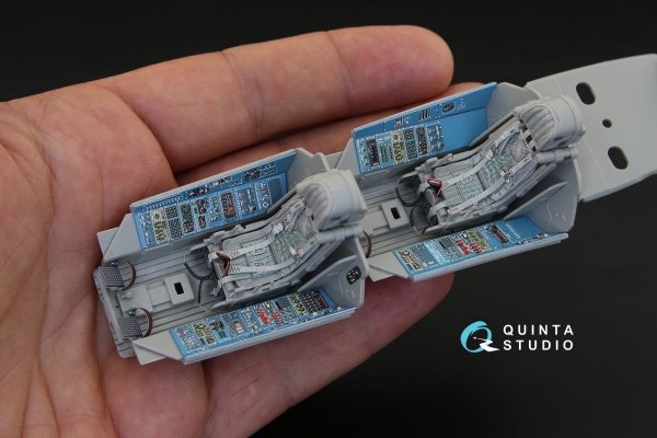 Quinta Studio QD32041 Su-30MKK 3D-Printed &amp; coloured Interior on decal paper (for Trumpeter kit) 1/32