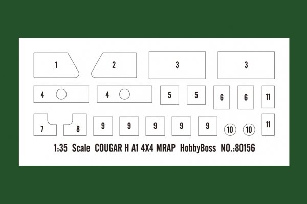 Hobby Boss 80156 COUGAR H A1 4X4 MRAP 1/35