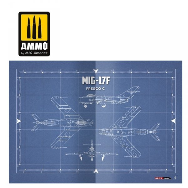 AMMO of Mig Jimenez 6084 MIG-17F / LIM-5 / SHENYANG J-5 - VISUAL MODELERS GUIDE (Multilingual - English, Spanish, German)