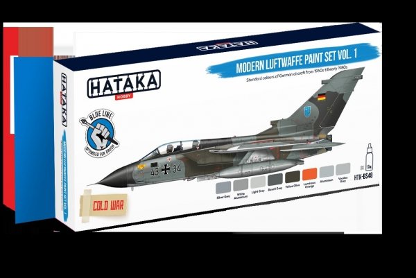 Hataka HTK-BS48 Modern Luftwaffe paint set vol. 1 (8x17ml)