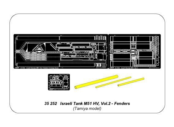Aber 35252 Israeli Tank M51HV I Sherman – vol.2 Fenders (1:35)