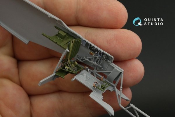 Quinta Studio QD48281 Yak-9D 3D-Printed &amp; coloured Interior on decal paper ( Zvezda ) 1/48