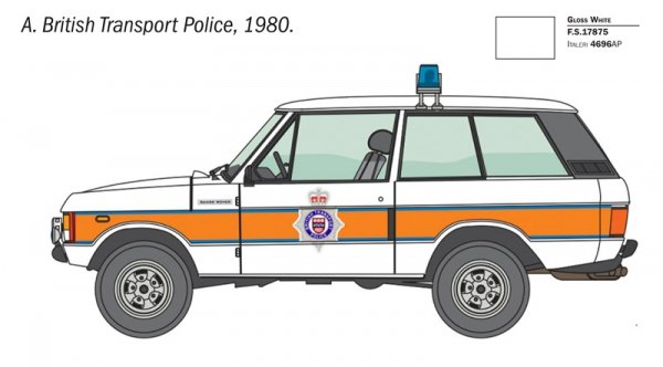 Italeri 93661 Range Rover Police 1/24