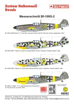 Techmod 48082 - Messerschmitt Bf 109G-2 (1:48)