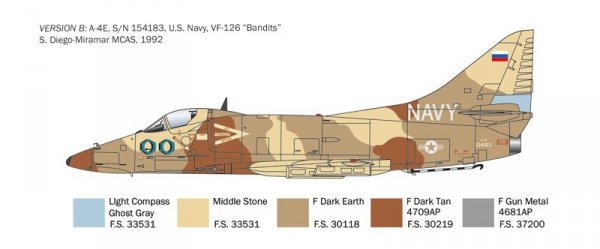 Italeri 2826 A-4 E/F/G Skyhawk 1/48