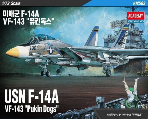 Academy 12563 USN F-14A VF-143 &quot;Pukin Dogs&quot; 1/72