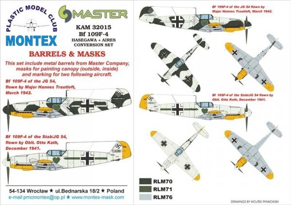 Montex KAM32015 Bf 109F-4 1/32