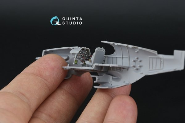 Quinta Studio QD72219 P-51B/P-51C Mustang 3D-Printed &amp; coloured Interior on decal paper (Arma Hobby) 1/72