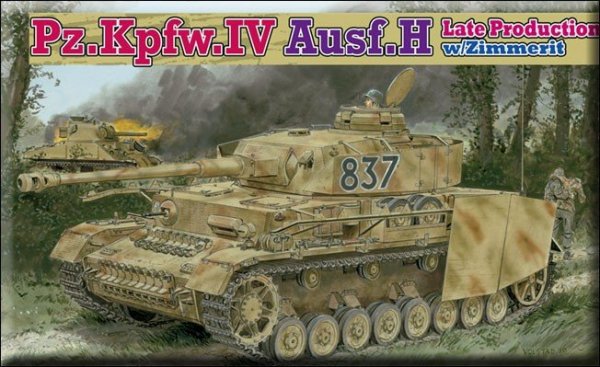 Dragon 6560 Pz.Kpfw IV Ausf.H with Zimmerit (Late Production) (1:35)