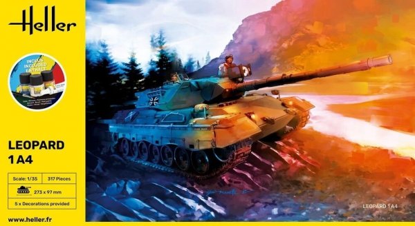 Heller 57126 Leopard 1A4 - Starter Kit 1/35