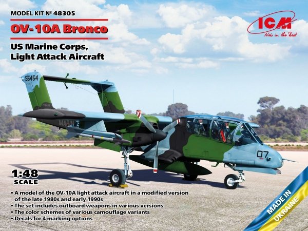 ICM 48305 OV-10A Bronco US Marine Corps, Light Attack Aircraft 1/48