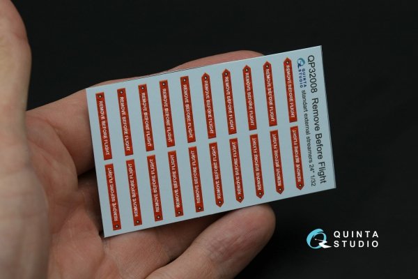 Quinta Studio QP32008 Remove Before Flight standart external streamer 24, 20 Pcs 1/32