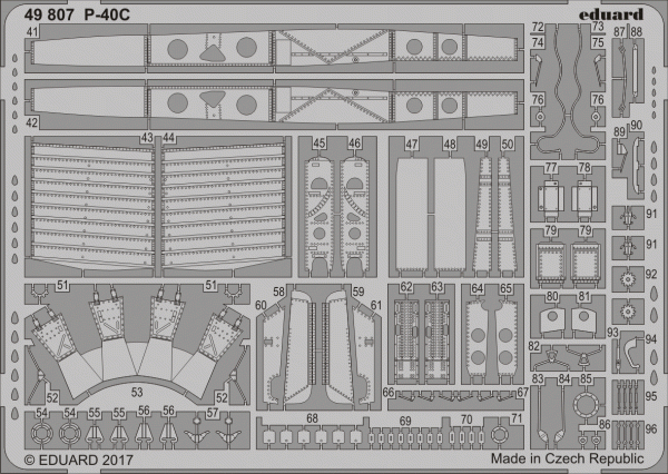 Eduard 49807 P-40C BRONCO 1/48