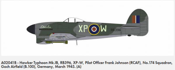 Airfix 02041B Hawker Typhoon Mk.IB 1/72
