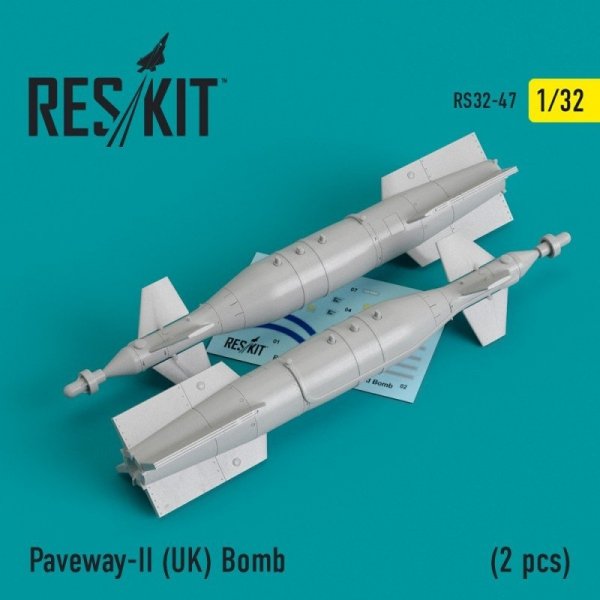 RESKIT RS32-0047 Paveway-II (UK) Bomb (2 pcs) 1/32