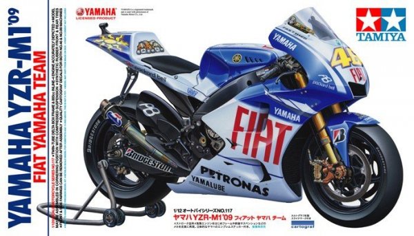 Tamiya 14117 Yamaha YZR-M1 '09 - Fiat Yamaha Team (1:12)