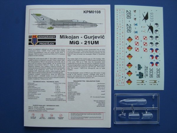 Kozavody Prostejov KPM0108 MiG-21UM „Mongol B“ (1:72)