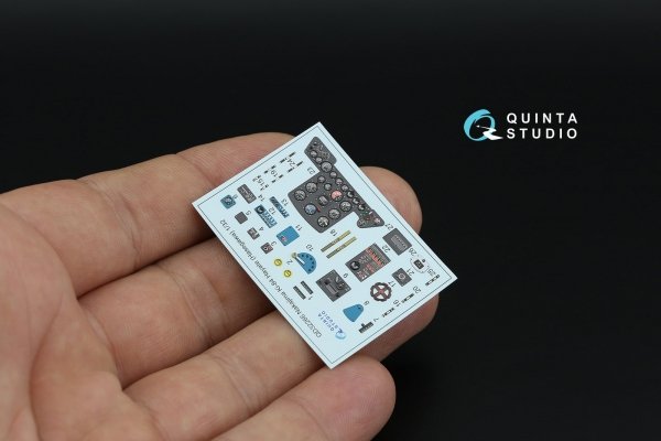Quinta Studio QD32266 Nakajima Ki-84 Hayate 3D-Printed &amp; coloured Interior on decal paper (Hasegawa) 1/32