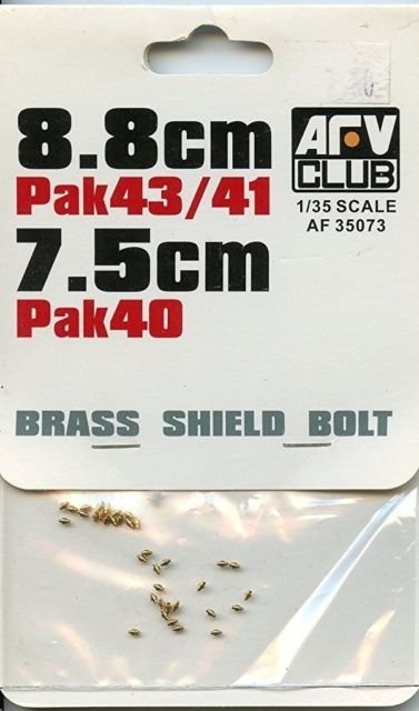 AFV Club 35073 Brass Shield bolts for 8.8cm PAK 43/31 &amp; 7.5cm PAK40 1/35
