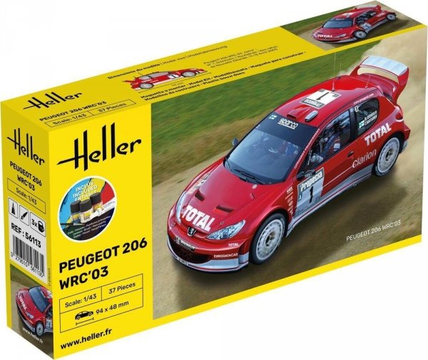 Heller 56113 Peugeot 206 WRC '03 - Starter Kit 1/43
