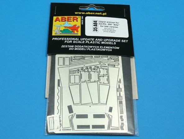 Aber 35A084 Upper armour for Sd.Kfz. 250 Alte (For late version) (1:35)