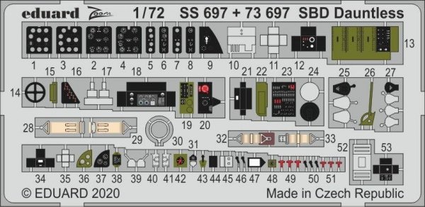 Eduard 73697 SBD Dauntless 1/72 HASEGAWA